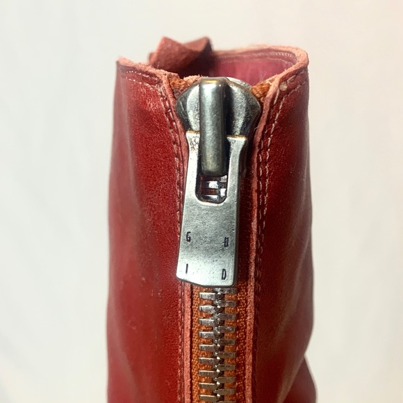 SOLD Guidi PL2 Red Horse Leather Zip Ankle Boots - Picture 4 of 13